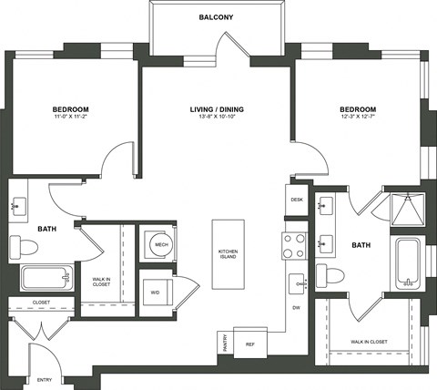 a floor plan of a home
